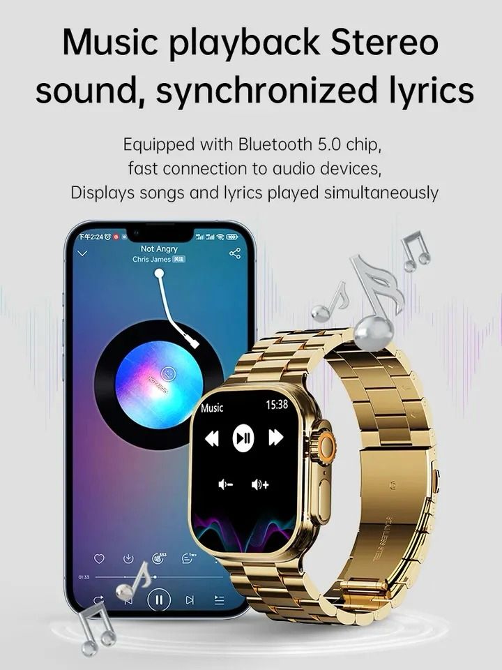 ESTYLO™-Ultra 24k Golden Smart Watch ESTYLO™